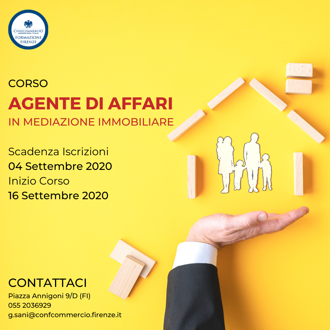 Corso per Agente d affari in mediazione immobiliare Confcommercio